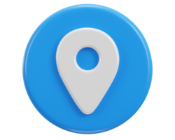 location map pin gps pointer markers 3d realistic icon png