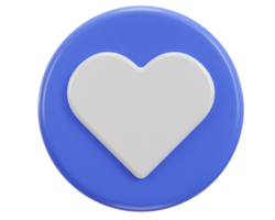 icono de amor 3d png