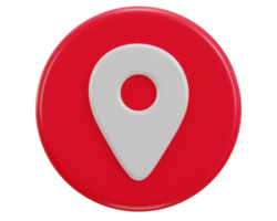 location map pin gps pointer markers 3d realistic icon png