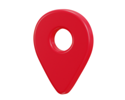 emplacement carte épingle GPS aiguille Marqueurs 3d réaliste icône png
