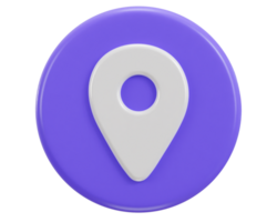 location map pin gps pointer markers 3d realistic icon png