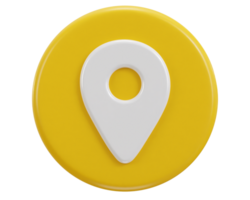 location map pin gps pointer markers 3d realistic icon png