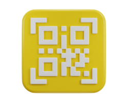 qr code scannen betaling qr code 3d icoon png