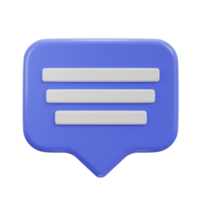 3d chatting icon illustration png