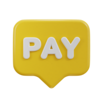 3d payment pay icon png