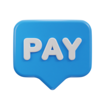 3d payment pay icon png