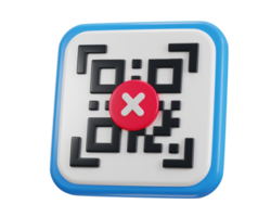 qr codice lettura pagamento errore qr codice 3d icona png