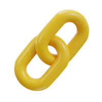 chain link backlink link icon 3d render png