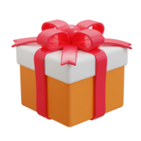 3d geschenk doos pakket icoon ontwerp png