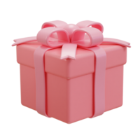 3d regalo caja paquete icono diseño png