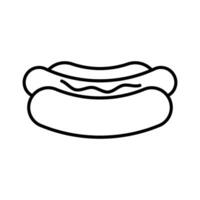 Hot dog icon vector design templates simple and modern