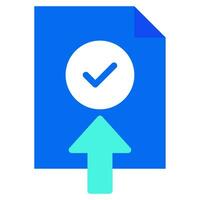 Upload Status icon illustration for uiux, infographic, web, app, etc vector