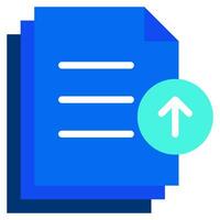 File Uploader icon illustration for uiux, infographic, web, app, etc vector