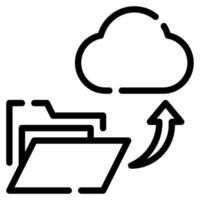 File to Cloud icon illustration for uiux, infographic, web, app, etc vector