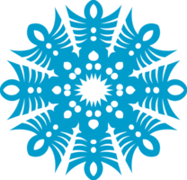 Blau Schneeflocke Design png