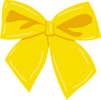 Yellow Bow Decor png