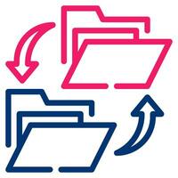 File Transfer icon illustration for uiux, infographic, web, app, etc vector