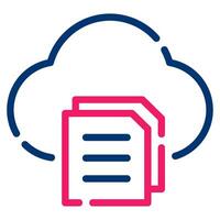 Cloud Submission icon illustration for uiux, infographic, web, app, etc vector