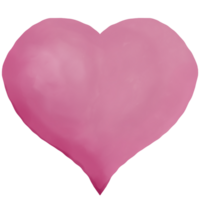 coeur aquarelle rose png