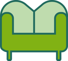 groen sofa icoon png