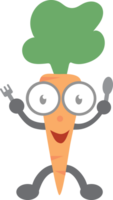 cute carrot cartoon png