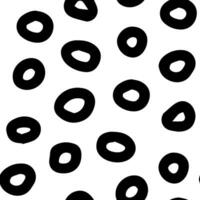 Doodle abstract circles seamless pattern. Vector polka point background. Abstract irregular spot texture. Sketch print for apparel, fabric textile design