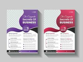 Corporate business flayer design vector