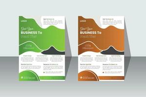 Corporate business flayer design vector