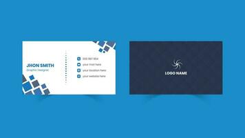 Modern creative professional business card design vector template.