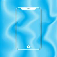 Blue-color holographic background vector template