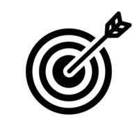 Target icons. Goal symbol collection. Simple target with arrow. Darts icon. Target mission vector illustration on white background. Target icon simple sign.