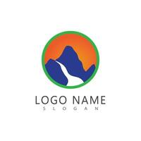 Mountain icon Logo Template Vector illustration design