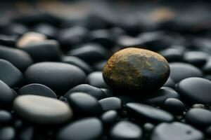 Photo of a realistic close-up of a group of natural stones with Ai generated