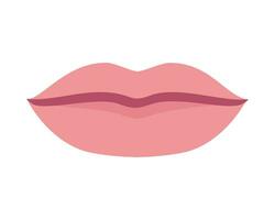 mujer labios. vector ilustración