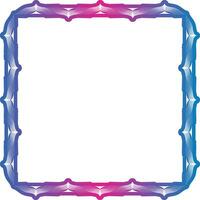 a square frame with blue and pink colors, Beautiful gradient frame. Color silhouette frame for advertisements, wedding and other invitations or greeting cards. Raster clip art. vector