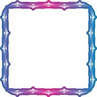 a square frame with blue and pink colors, Beautiful gradient frame. Color silhouette frame for advertisements, wedding and other invitations or greeting cards. Raster clip art. vector