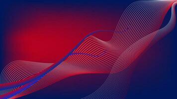 Abstract background with waves. Vector illustration. Red and blue colors, abstract background with red and blue waves