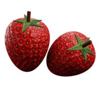 3 D illustration of strawberry png