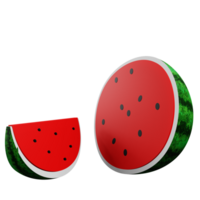 3 D illustration of watermelon png