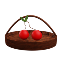 3 D illustration of cherry png