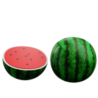 3 D illustration of watermelon png