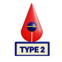 3 D illustration of type 2 diabetes icon png