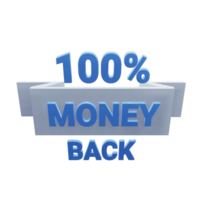 100 percen money back png