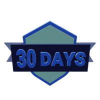 30 día garantizar png
