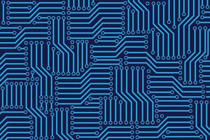 Abstract futuristic circuit board background. High computer technology blue color background vector