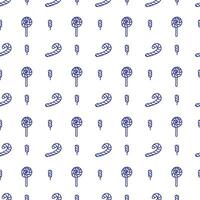 Christmas pattern in doodle style. dark line on a white background. Vector illustration.