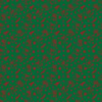 Christmas pattern in doodle style.Red line on green background. Vector illustration.