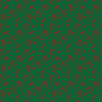 Christmas pattern in doodle style.Red line on green background. Vector illustration.