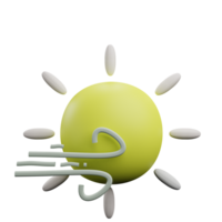 sonnig windig Symbol png