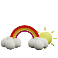 sunny rainbow icon png